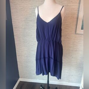 SHEIN Navy Blue Midi Dress